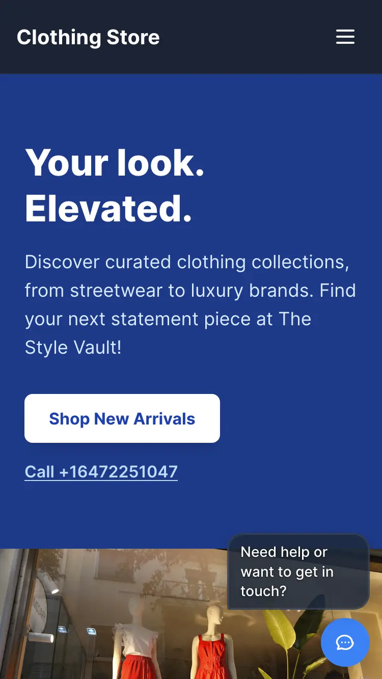 Mobile site previews across industries 3