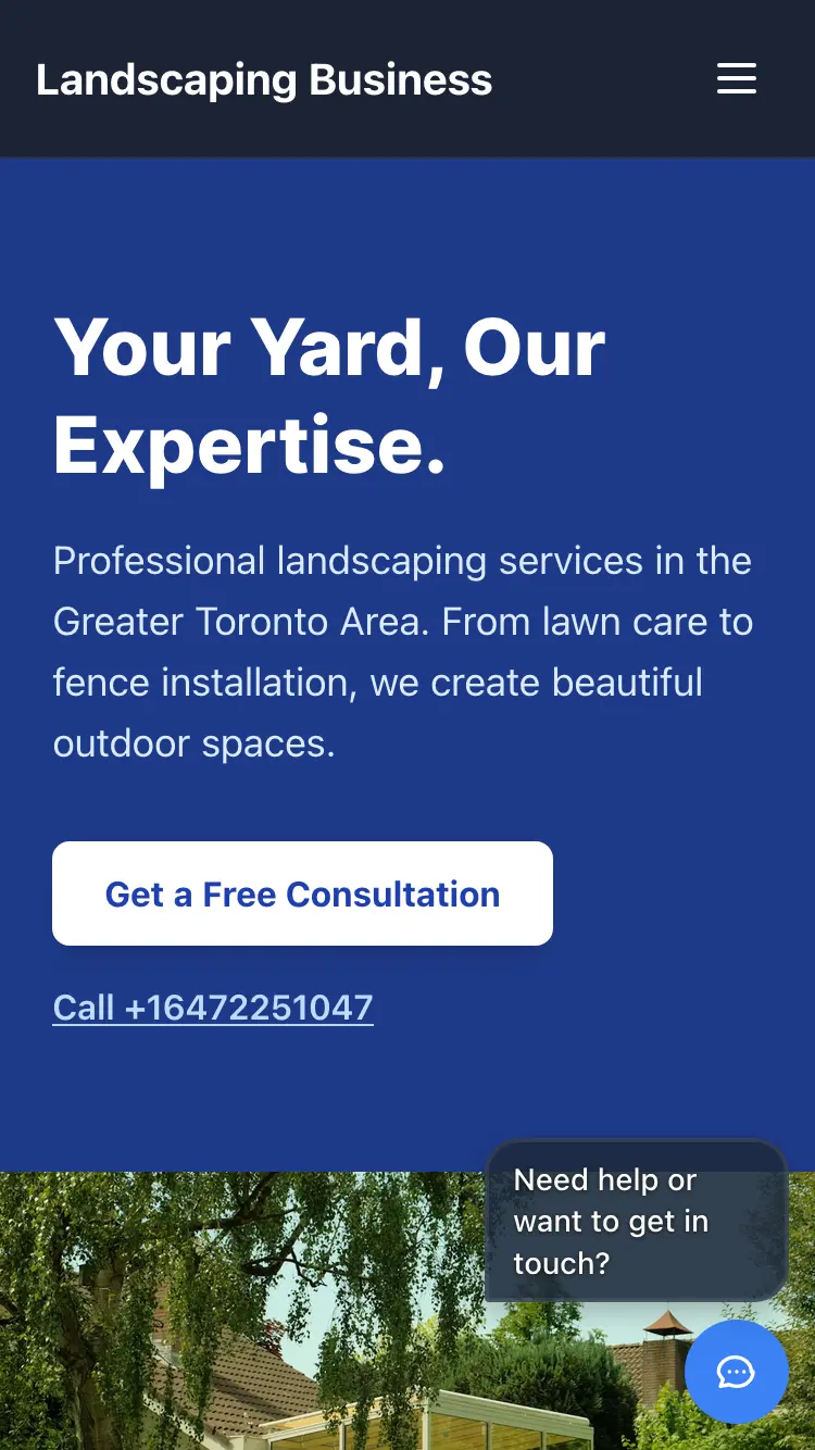 Mobile site previews across industries 1
